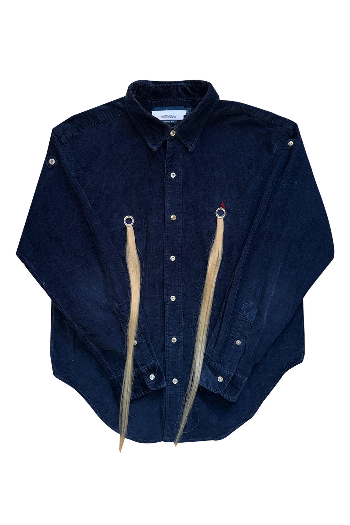 Navy Corduroy Shirt / Balaclava [B.W]